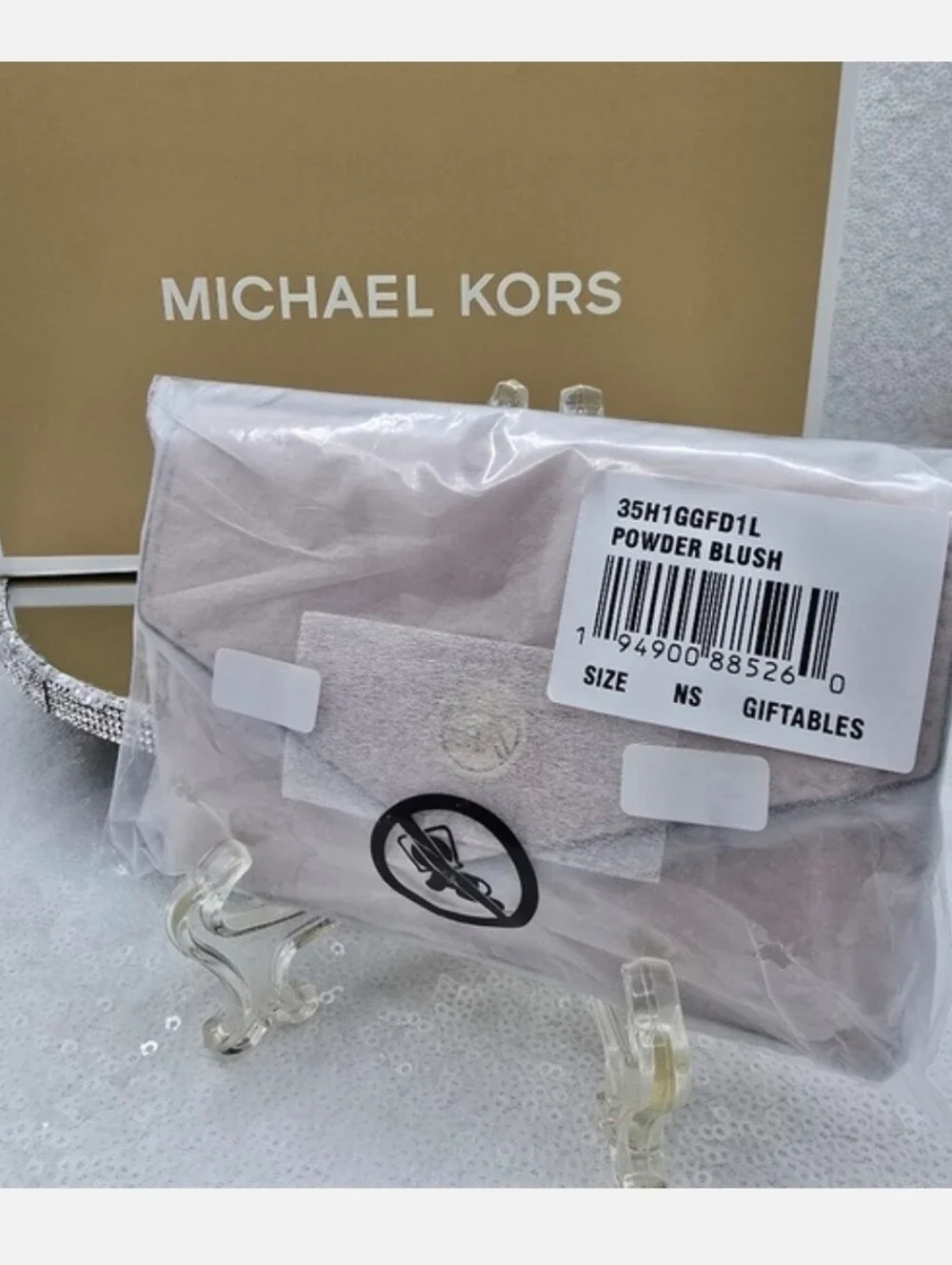 Michael Kors Small Saffiano Leather 3 in 1 Removable Card Case Powder Blush